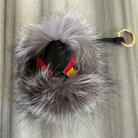 fake fendi fur keychain|fendi keychain wallet.